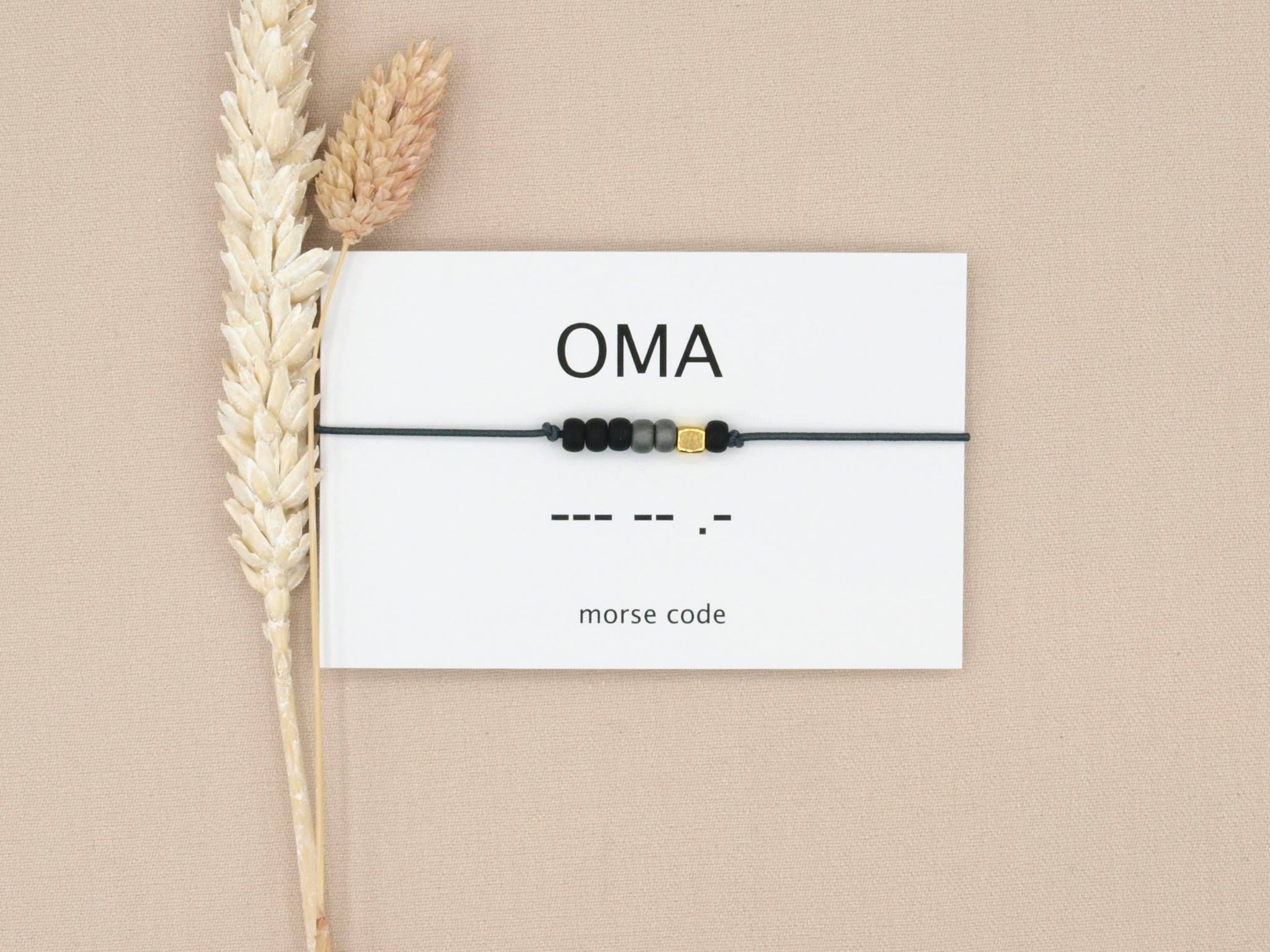 By Indah, Morsecode-Armband Oma