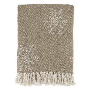 Chic Antique, Aix Plaid Decke mit Eiskristallen.