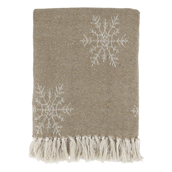 Chic Antique, Aix Plaid Decke mit Eiskristallen.