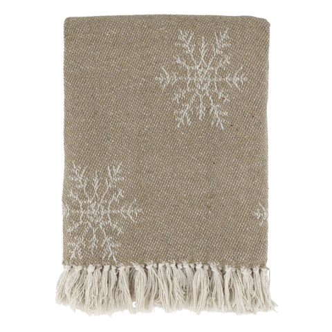 Chic Antique, Aix Plaid Decke mit Eiskristallen.