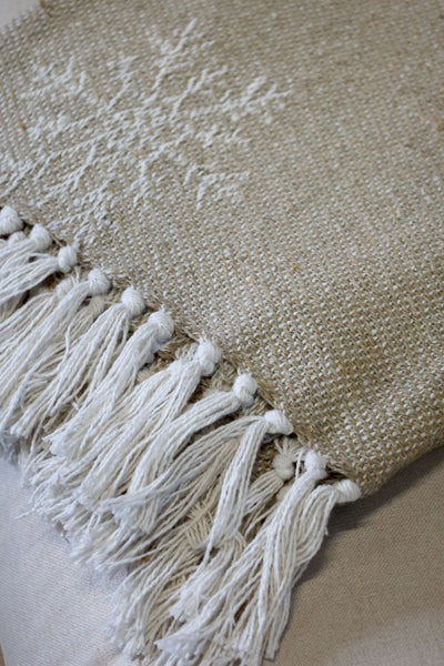 Chic Antique, Aix Plaid Decke mit Eiskristallen.