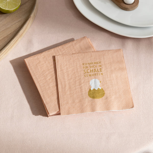 Räder, Cocktailserviette "In Schale geworfen"