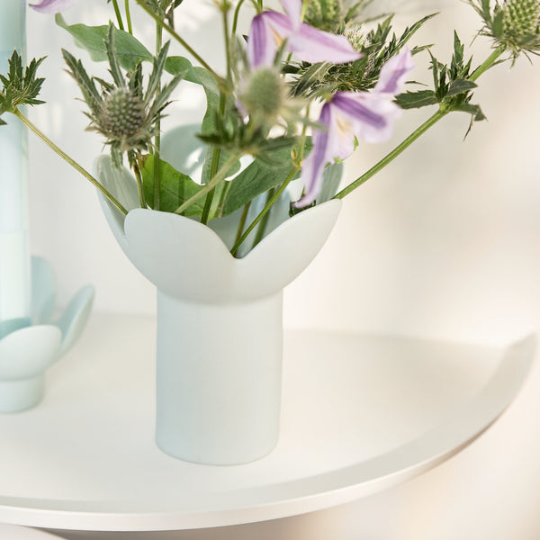 Räder, Softtone. Vase "Blau"