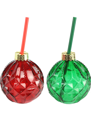 Hoff-Interieur, Trinkglas XMAS Balls,  2 Farben