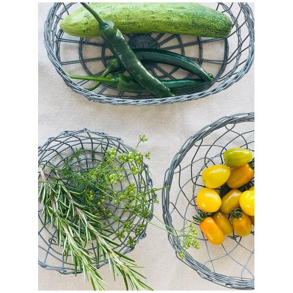 Exner, Korb WIRE, zink, Metall, 20,5x15x9 cm