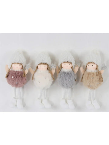 Hoff Interieur, Zierhänger Winterdolls, Set aus 4