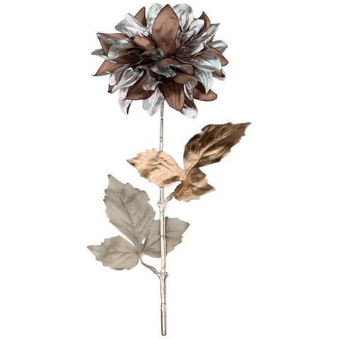 Exner, Dekoblume Dahlia, silber, 15x5 cm