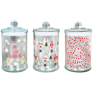 Exner, Xmas Vorratsdose Verrerie, verschiedene Motive