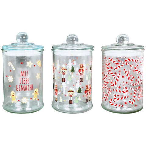 Exner, Xmas Vorratsdose Verrerie, verschiedene Motive