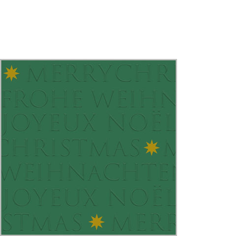 ppd, Weihnachtsservietten, embossed green