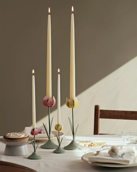 Broste Copenhagen, Smooth Glossy Getauchte Kerze Set aus 4