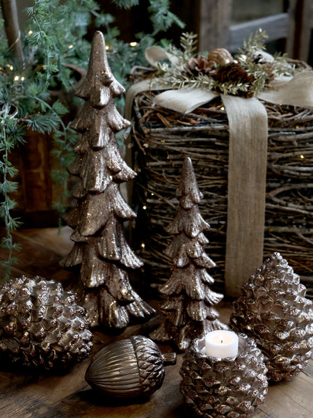 Chic Antique,  Weihnachtsbaum mit Glitzer, klein