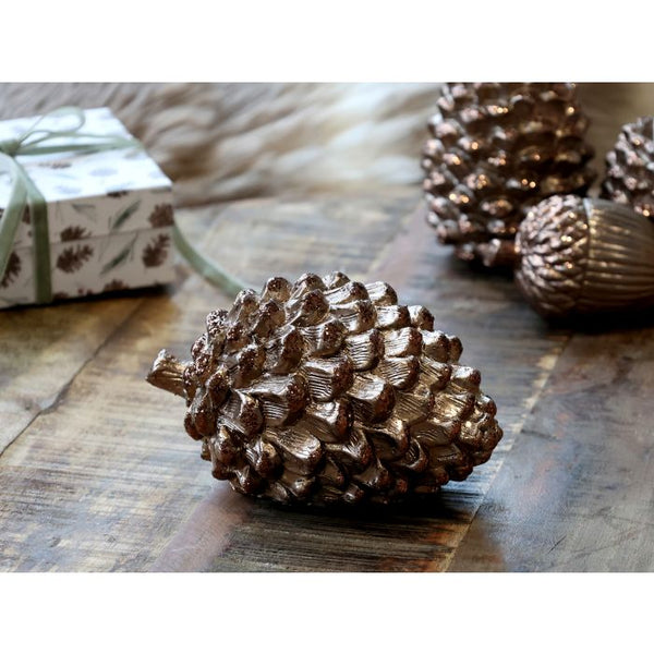 Chic Antique, Zapfen mit Glitzer, liegend
