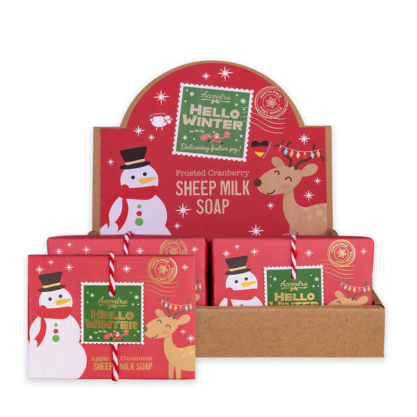 Accentra, HELLO WINTER - Schafmilchseife in Papierverpackung, 100 g