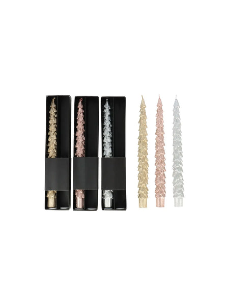 Hoff Interieur, Stabkerzen Forest Flame, Set aus 2