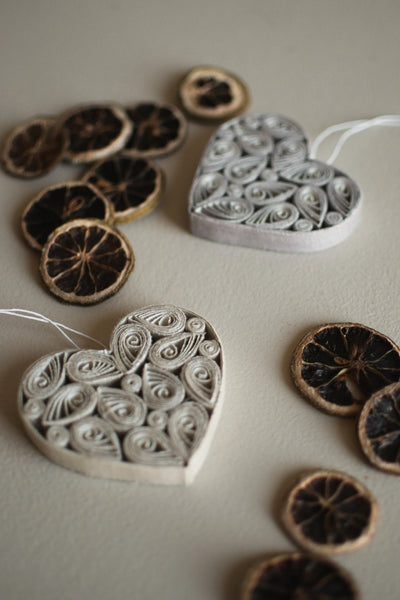 DBKD, Papierornament Herz 8 cm