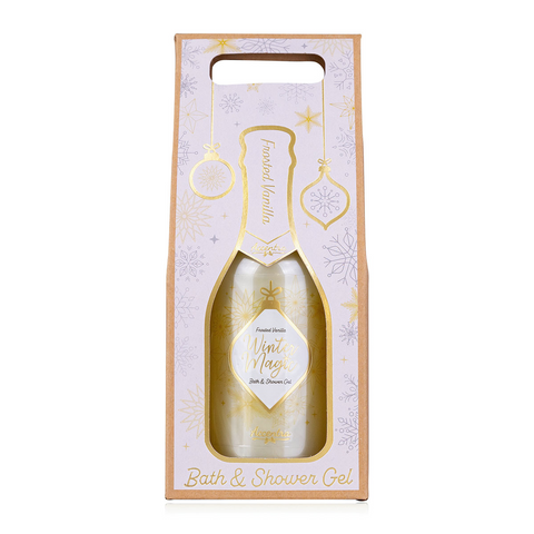 Accentra,  WINTER MAGIC - Bade- & Duschschaum in Champagnerflasche, 180 ml