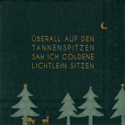 Räder, Weihnachtsservietten "Überall auf den Tanne Spitzen"