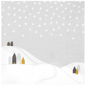 Räder Weihnachtsservietten "Schneelandschaft"