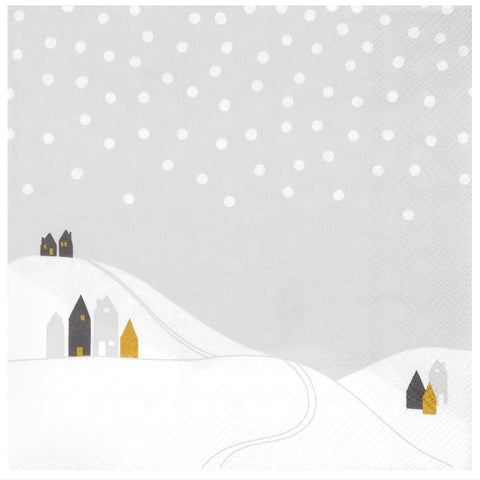 Räder, Weihnachtsservietten "Schneelandschaft"