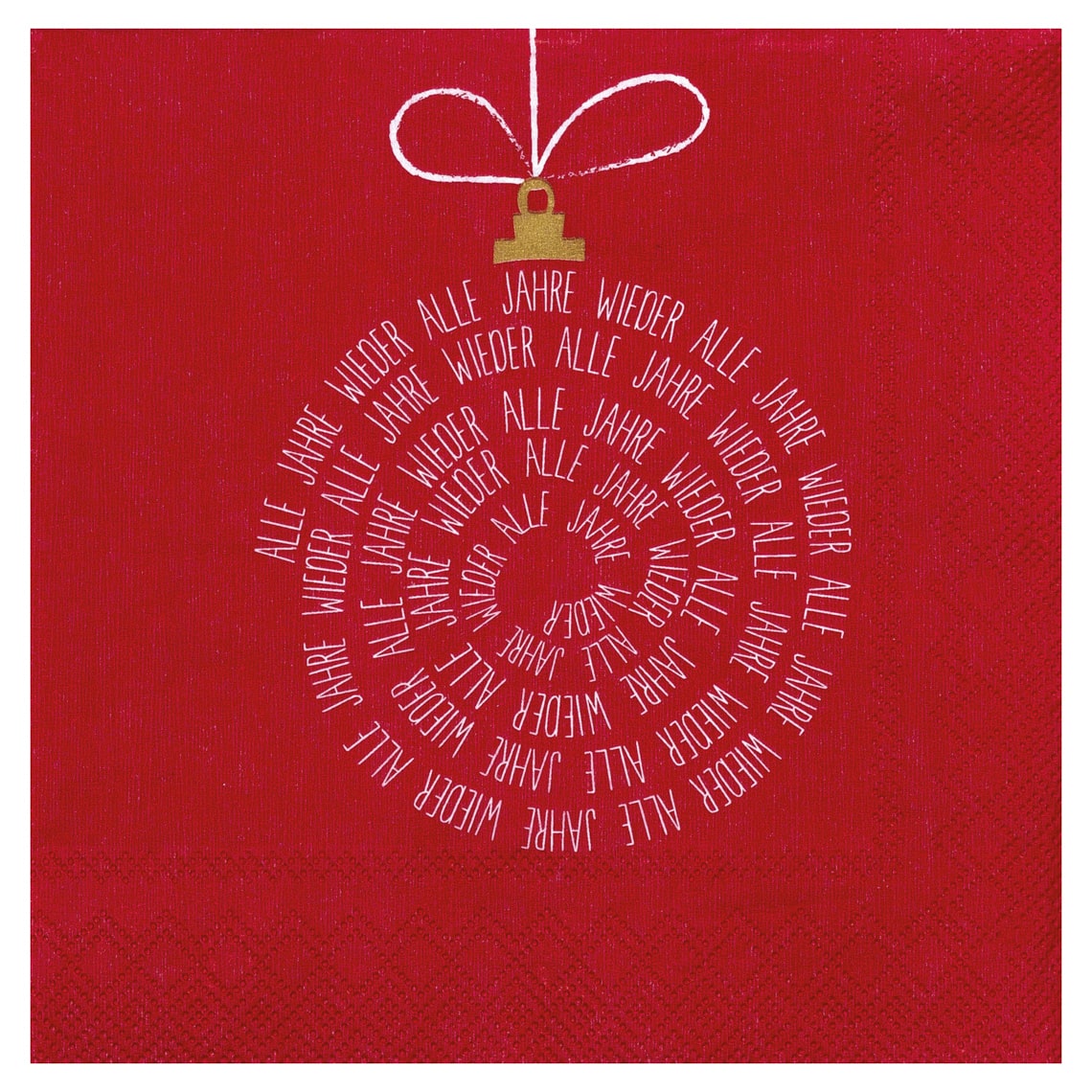 Räder, Weihnachtsservietten "Alle Jahre..."