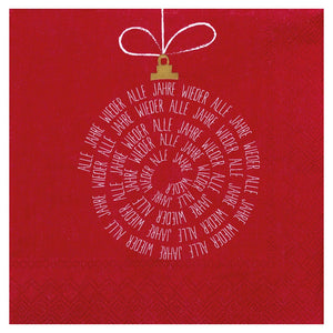 Räder, Weihnachtsservietten "Alle Jahre..."