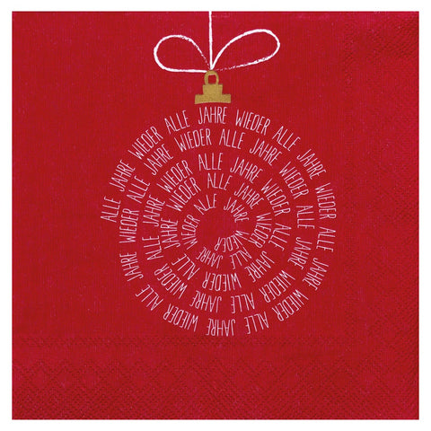 Räder, Weihnachtsservietten "Alle Jahre..."