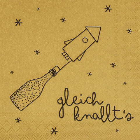 Räder, Weihnachtsservietten "Gleich knallt's"