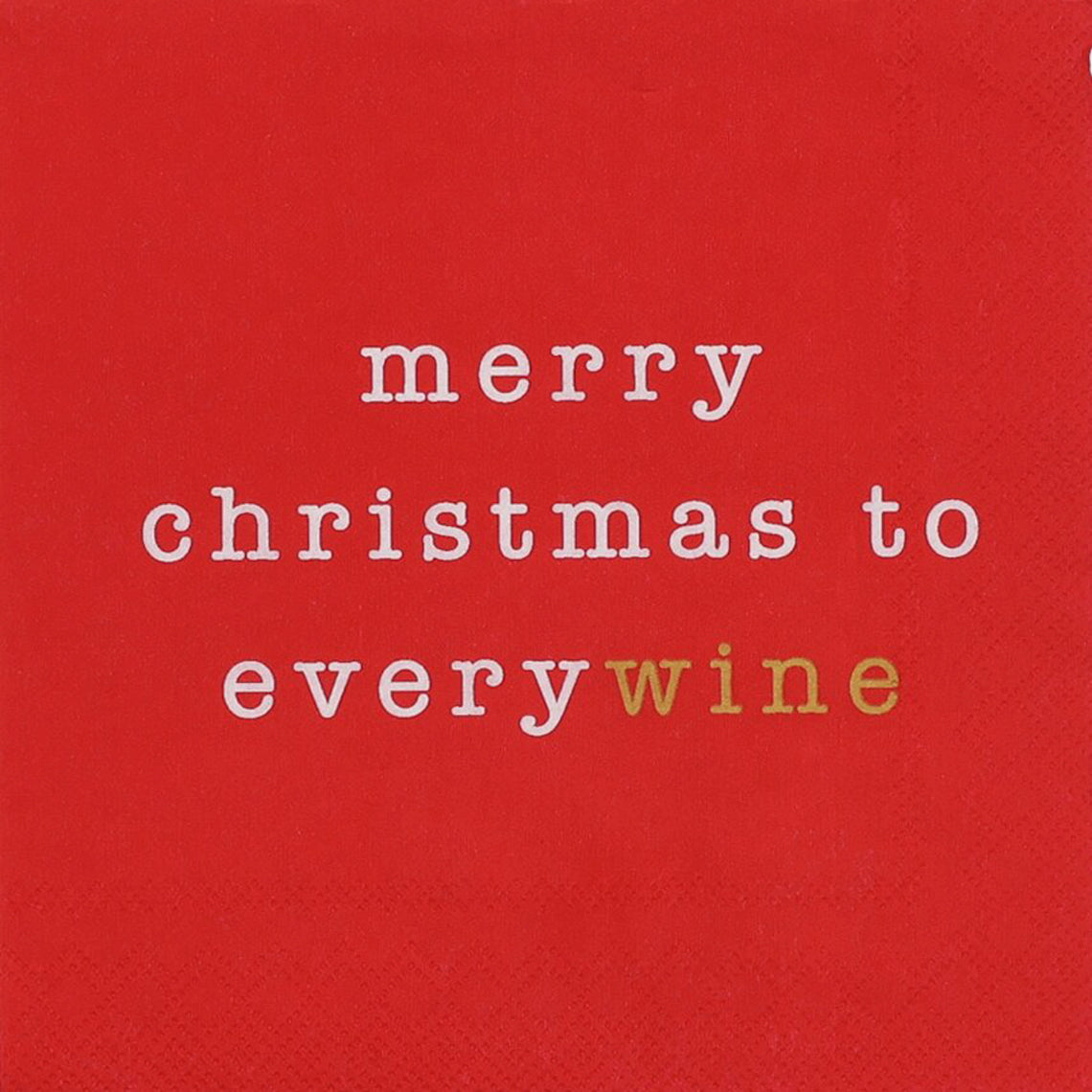 Räder, Weihnachtsservietten "Merry Christmas to everyWINE