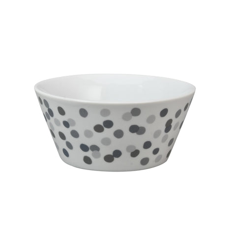 Krasilnikoff Bowl "Konfetti all over", grau