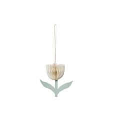 Broste Copenhagen, Tulip Ornament, weiß, buttergelb oder rosepink