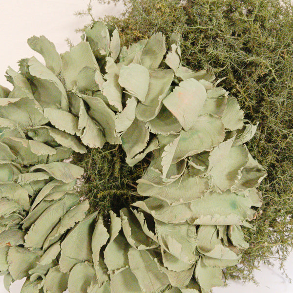 Couronne, Dekokranz aus Palmenblättern, grün 25 cm