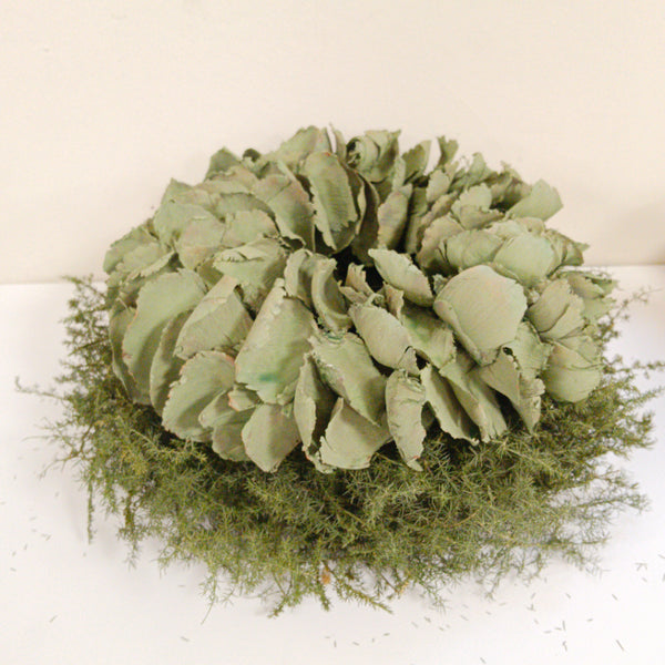 Couronne, Dekokranz aus Palmenblättern, grün 25 cm