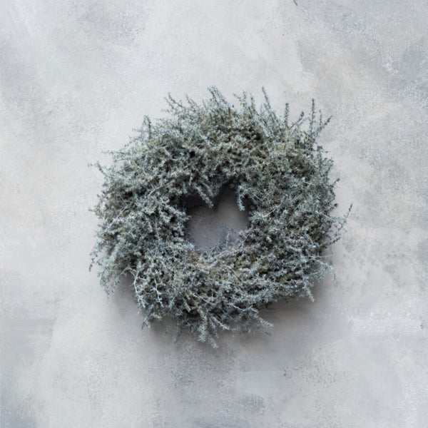 Couronne, Dekokranz aus Asparagus, grau 25 cm