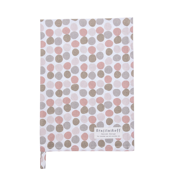Krasilnikoff Geschirrtuch "Confetti",  rose