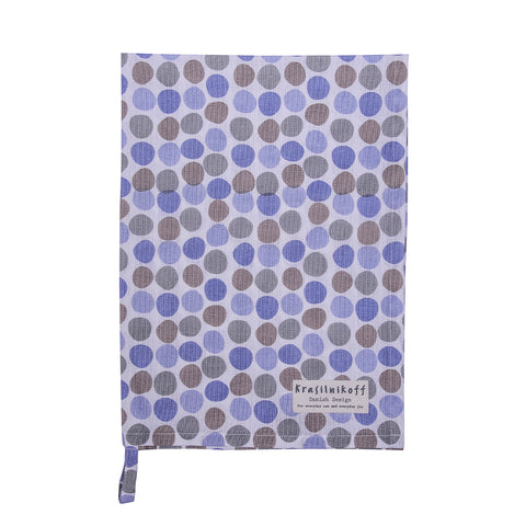 Krasilnikoff Geschirrtuch "Confetti", dusty blue