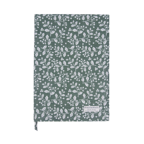Krasilnikoff, Geschirrtuch "Christmas", holly solid green