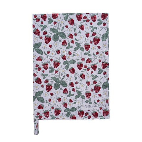 Krasilnikoff, Geschirrtuch "Strawberry", weiß