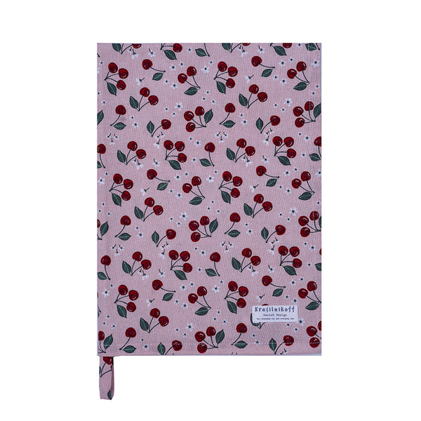 Krasilnikoff, Geschirrtuch CHERRIES ROSE