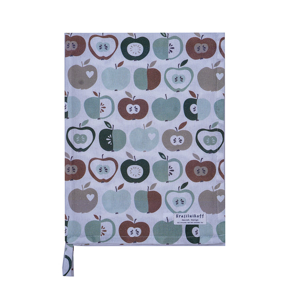 Krasilnikoff, Geschirrtuch Apples Green