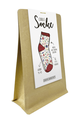 Grafik Werkstatt, Coole Socke "Weihnachten Frohes Fest"