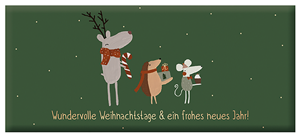 Grafik Werkstatt, Weihnachtsschokolade, verschiedene Motive, 30 g