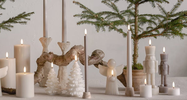 Uyuni-Lighting LED Nutcracker Figure Candle, grau, klein