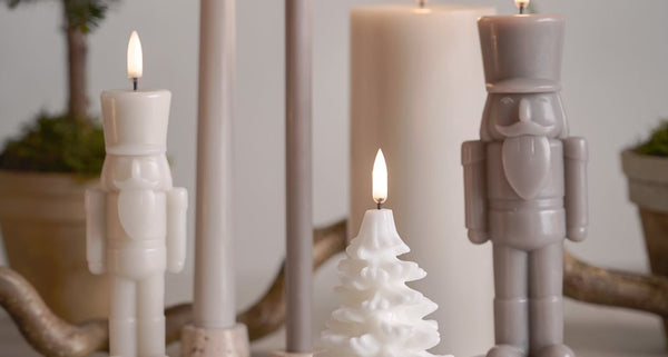 Uyuni-Lighting, LED Nutcracker Figure Candle, sandstone, groß