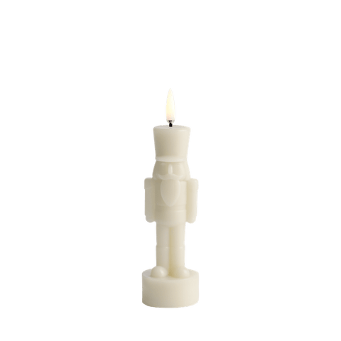 Uyuni-Lighting, LED Nutcracker Figure Candle, sandstone, klein