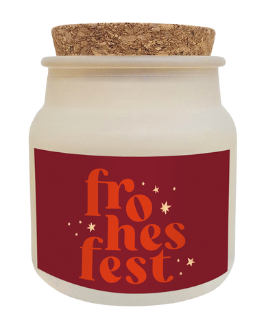 Grafik Werkstatt, Wohlfühl-Kerze Frohes Fest