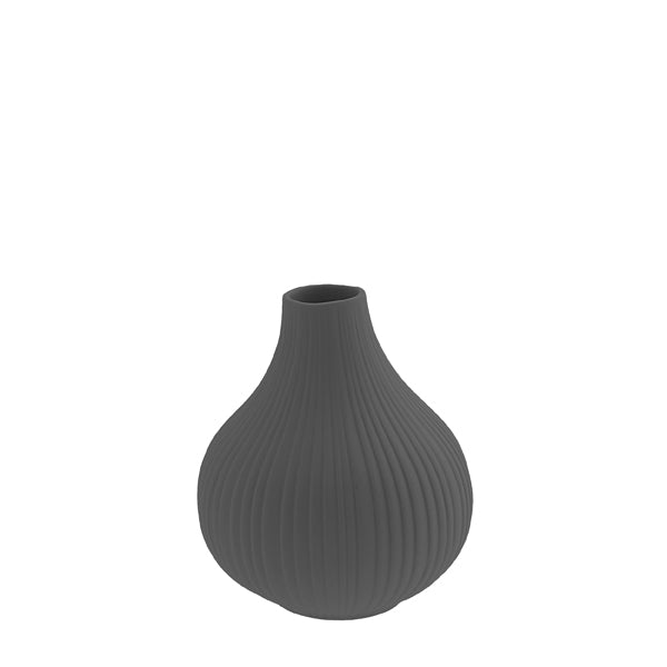 Vase aus Keramik "Ekenäs", dunkelgrau