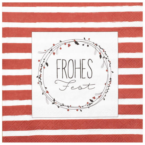 Räder, Weihnachtsserviette "Frohes Fest"
